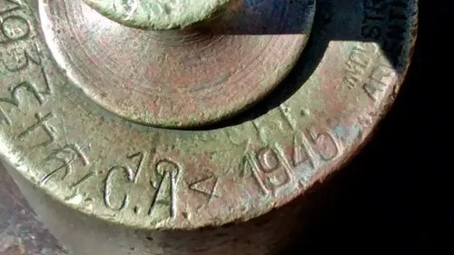 Pesa De Bronce Antigua De 500 Gramos Década Del 30 - 4