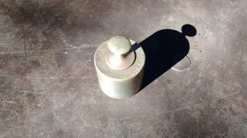 Pesa De Bronce Antigua De 500 Gramos Década Del 30 - 8