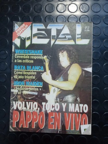 Lote De 4 Revistas Metal Década Del 80