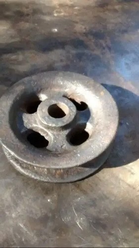 Rueda De Roldana Antigua 15 Cm. Diámetro - 2
