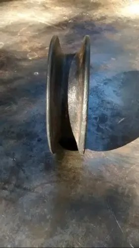 Rueda De Roldana Antigua 15 Cm. Diámetro - 3
