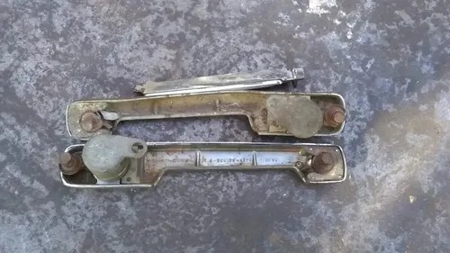 2 Manijas Abre Puerta Ext. Ford Taunus 74 / 80 P / Repuestos Plateado - 7