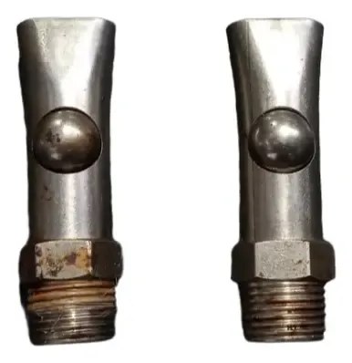 Chupete A Botón Para Cerdos Acero Inoxidable 2 U. Plateado