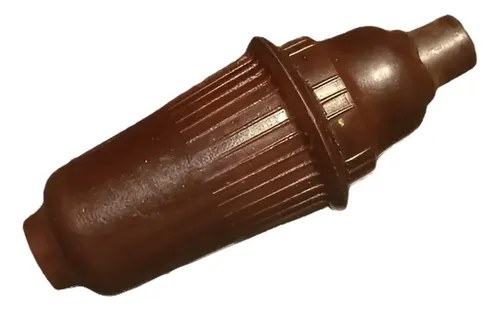 Antiguo Interruptor / Pulsador Baquelita Azul Oscuro
