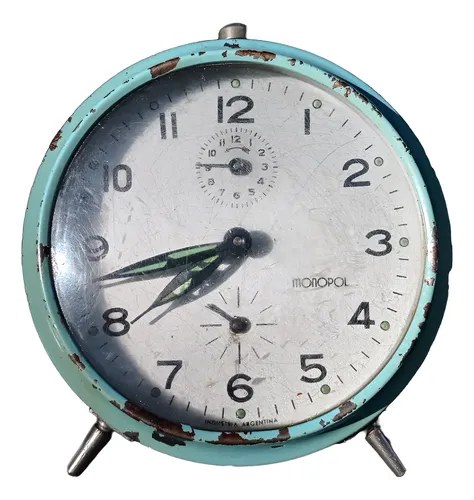 Reloj Despertador A Cuerda Monopol (sólo Hora) Celeste