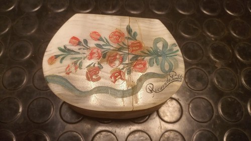 Antiguo Joyero / Alhajero De Mármol Beige - 2