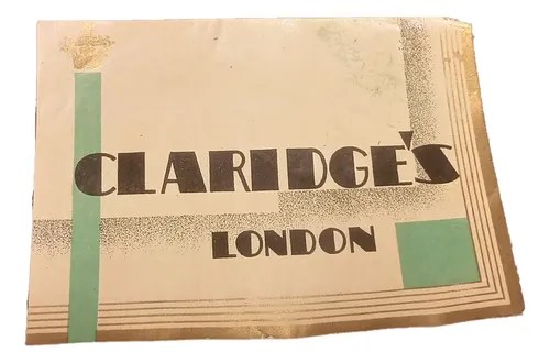 Antigua Etiqueta De Equipaje / Hotel Claridge's London Orig.