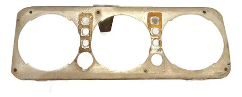 Marco Metálico Tablero Peugeot 404 Original Plateado