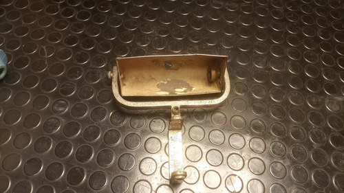 Antiguo Aplique Para Cuadros De Bronce ( A Restaurar) Dorado - 2