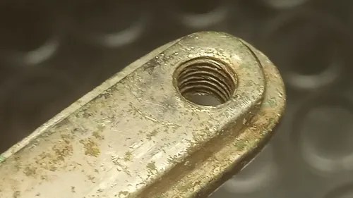 Antiguo Aplique Para Cuadros De Bronce ( A Restaurar) Dorado - 7
