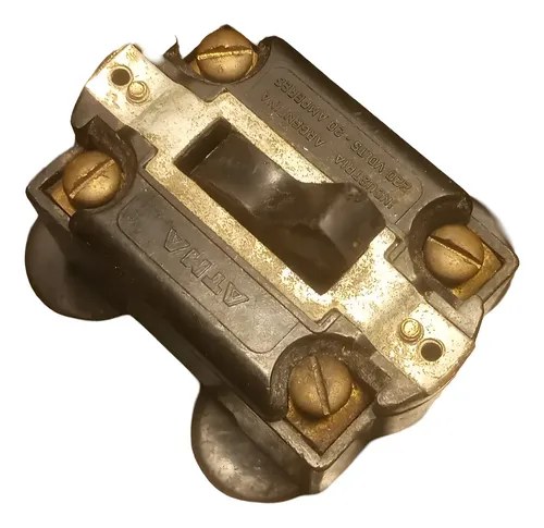 Antiguo Interruptor Bipolar Atma 20 Amperes Negro