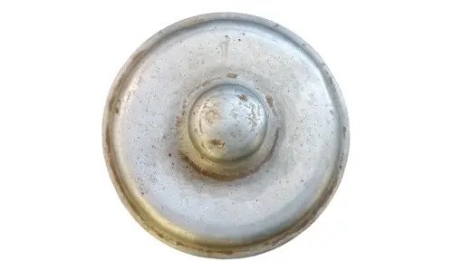 Tapa Tarro Antiguo Aluminio Plateado