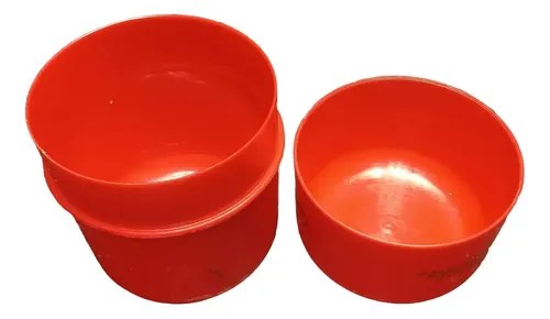 Antiguo Tarro Plástico Galletitas Rojo