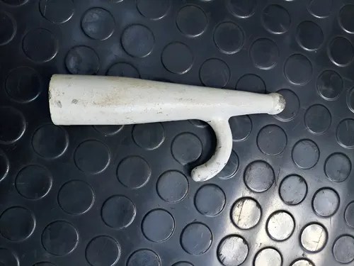 Gancho Para Punta De Pala / Bichero De Aluminio Pintado Blanco