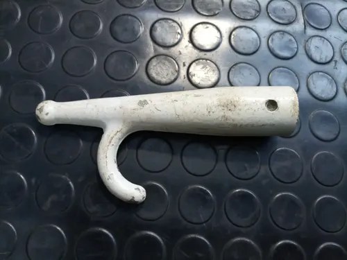 Gancho Para Punta De Pala / Bichero De Aluminio Pintado Blanco - 2