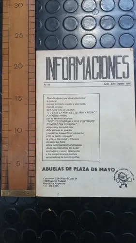 Revista Informaciones 1988 Abuelas Plaza De Mayo - 2