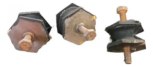 3 Soportes De Goma Sinteblock Hexagonales