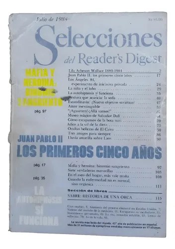 Selecciones Del Reader's Digest Julio De 1984