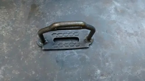 Estribo De Hierro Antiguo Gris - 3