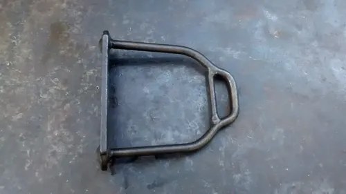 Estribo De Hierro Antiguo Gris - 5