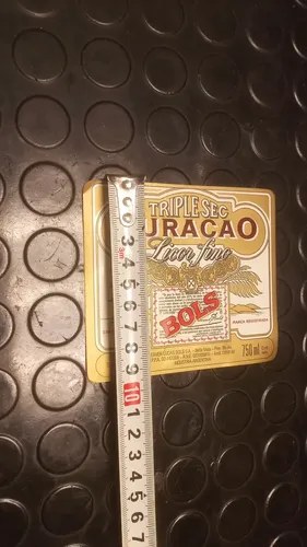 Antigua Etiqueta Botella Triplesec Curacao - Licor Fino Bols - 4