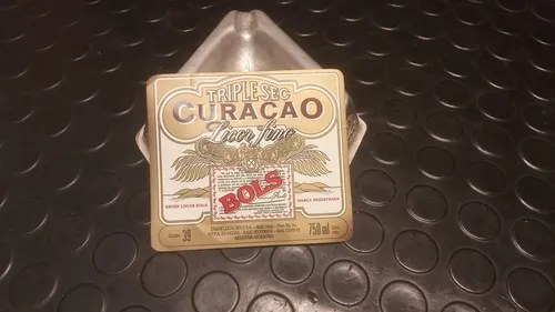 Antigua Etiqueta Botella Triplesec Curacao - Licor Fino Bols - 7