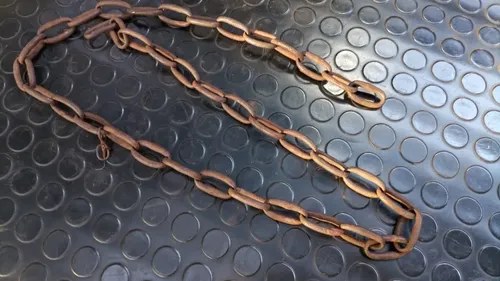 Cadena Oxidada Con Desgaste Número 5 Mm Tramo De 1,2 Metros Óxido - 2