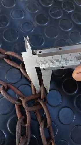 Cadena Oxidada Con Desgaste Número 5 Mm Tramo De 1,2 Metros Óxido - 4