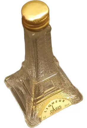 Antigua Botella Vacia De Licor Francesa (torre Eiffel)