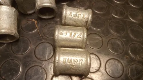10 Cuplas Galvanizadas 1/2 Pulgada Tupy - 5