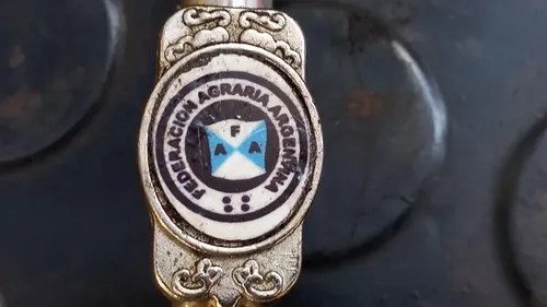Bombilla Con Logo De La Federación Agraria Argentina
