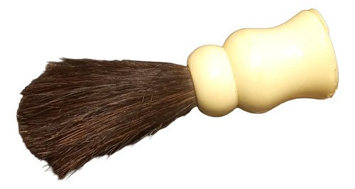 Antigua Brocha Afeitar Barbero Plástica Blanco