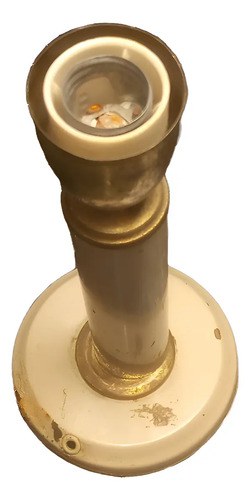 Velador De Chapa Luminaria Para Reacondicionar Dorado