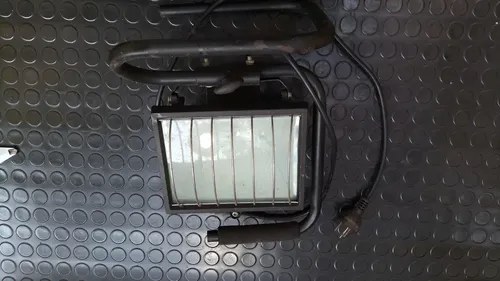 Reflector Halógeno 500w Sin Lámpara Negro