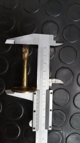 2 Soportes Bronceados Caño Cortina (sin Tornillos) Dorado - 6