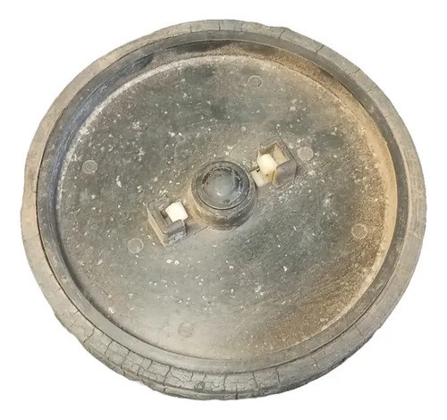 Polea / Porta Cepillo Baquelita Antiguo Para Enceradora Negro