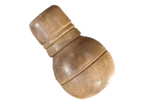Pomo / Puntera De Madera
