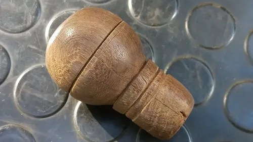 Pomo / Puntera De Madera - 2