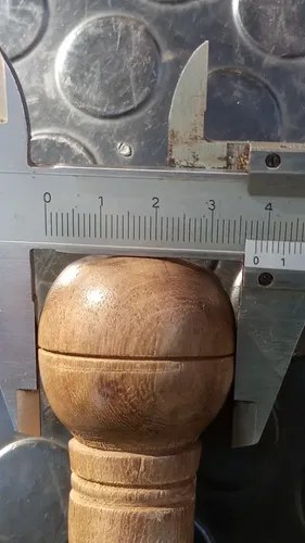 Pomo / Puntera De Madera - 3