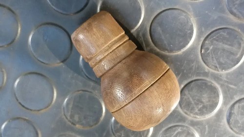 Pomo / Puntera De Madera - 8