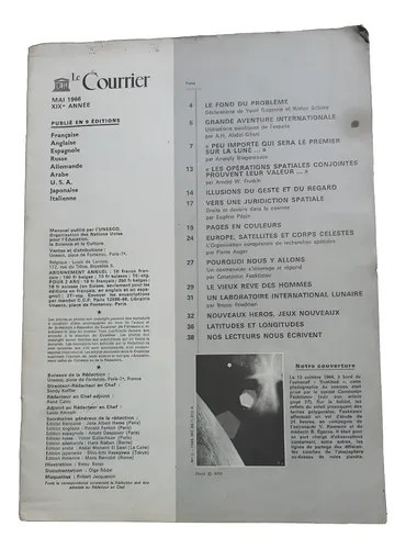 Revista Le Courrier - Mayo De 1966 Incompleta