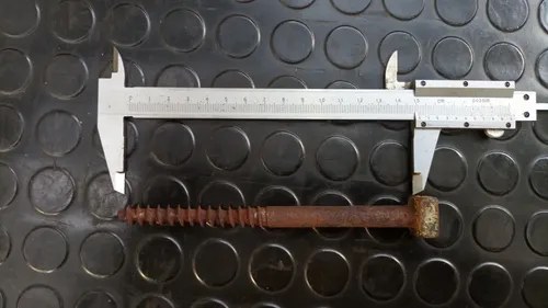 Lote De 4 Tornillos Grandes Para Madera Antiguos - 6
