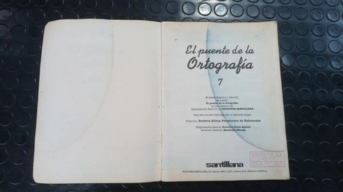 El Puente De La Ortografía 7 - Santillana - 3