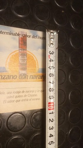 Antigua Etiqueta De Cinzano Con Naranja Original - 5