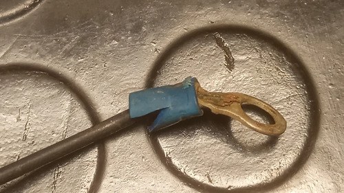 Antiguo Portalámpara Con Cable Y Terminal Vehículo Clásico Negro - 3