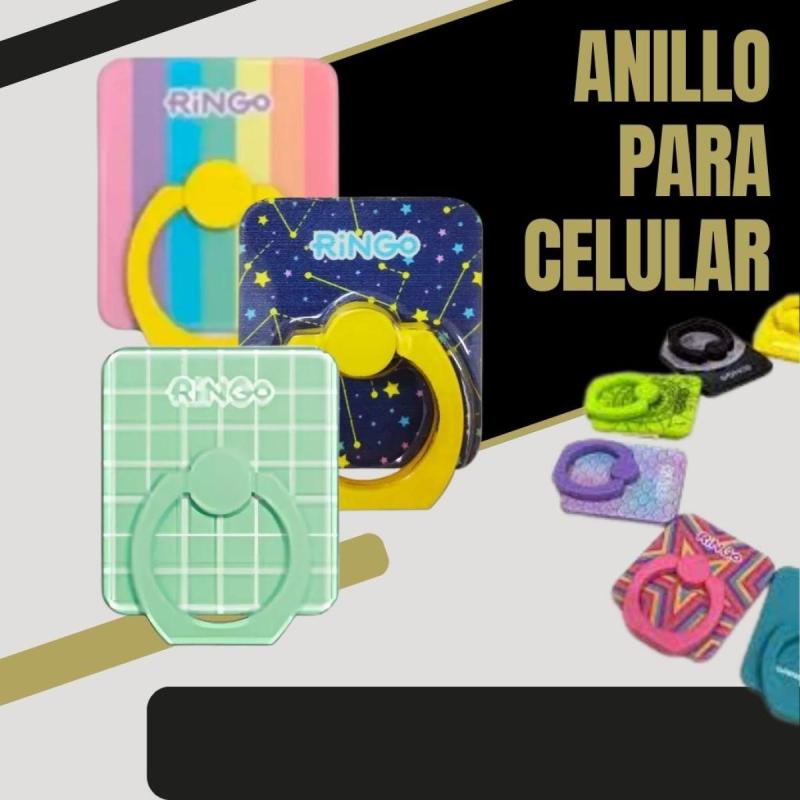 Anillo Estampado para Celular – Soporte y Agarre Seguro