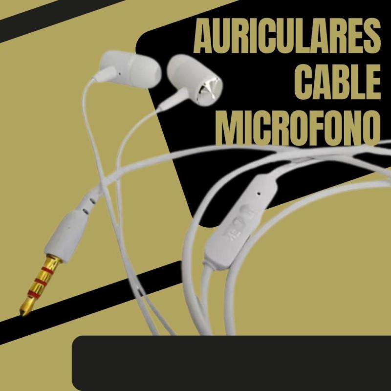 Auriculares con Cable y Micrófono  – Sonido Claro y Comodidad