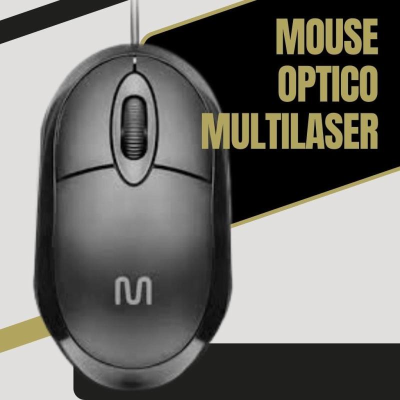 Mouse Óptico Multilaser - Cable