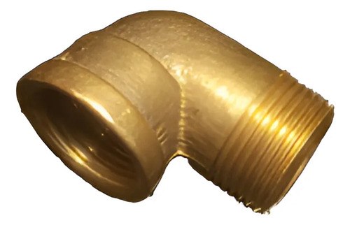 Codo Bronce Roscado 1/2 Hembra A 1/2 Macho 90º