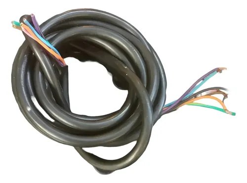 3 Metros De Cable Envainado Redondo Tipo Taller 7x1mm. Negro
